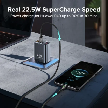 Tuodes 45w GaN Charger PPS PD USB Type C Fast Charging QC4.0 Quick Charge For iPhone 16 Macbook Air Tablet Samsung Xiaomi Laptop - Image 5