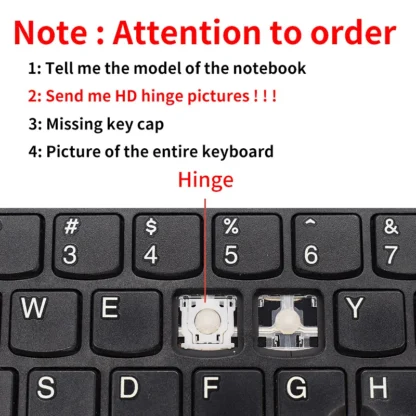 Replacement Keycap Key cap Hinge for Msi GF65 GF63 PS63 PS42 8RD/E MS-16R2 MS-16R3 MS-16Q4 MS-16W1 GS65 Stealth 8RE/F Keyboard - Image 2