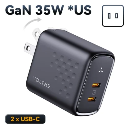 VOLTME 35W  PD USB C Charger GaN III Tech Fast Charger Fast Wall Charger Block for iPhone 15 Pro Max MacBook iPad Steam Deck - Image 9