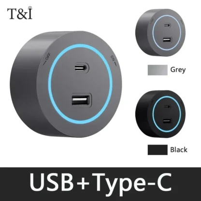 50cm Rail Socket,UK/EU/US/UN Standard Adapter Plug,Home Kitchen/Meeting Wall Mounted/Embedded Track Power Outlet with USB+Type-c - Image 12