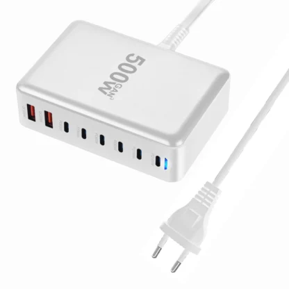 Multi Charging PD Charger New 500W GAN 6C2A 8 Port Desktop Charging Desktop GaN Charger for Multiple Mobile Phone Explosive - Image 11
