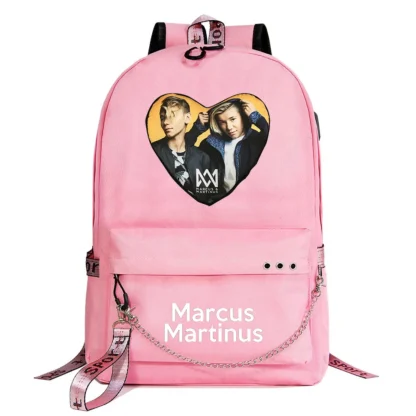 Marcus and Martinus Boys Girls School Bags Teenager USB Charging Chain Travel Backpack Student College Bookbag Mochila - Image 11