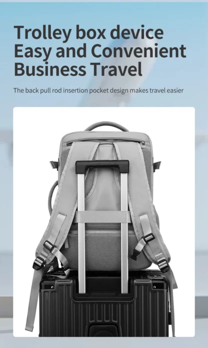 2024 New 3-in-1 Travel Backpack with Large Capacity 30L Multi functional Luggage Backpack for Short Distance Travel - Image 23