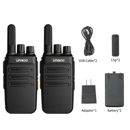 Unikoo UK235 Walkie Talkie 2 pcs Portable Handheld Radio Wireless Set Two Way Radio Station Comunicador Transceiver - Image 6