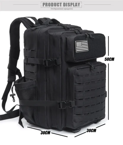 45L Tactical Backpack survival Bag Hunting MOLLE Backpack GYM For Men EDC Outdoor Hiking Rucksack Witch Bottle Holder - Image 41
