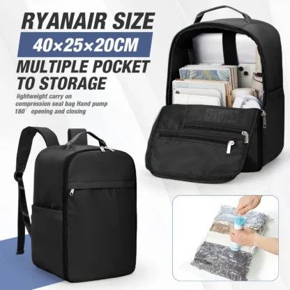 Aircraft Cabin Travel Backpack 40x20x25 Vacuum Backpack Hand Luggage,  Laptop Backpack Studenten rucksack, Casual Daypacks - Image 11
