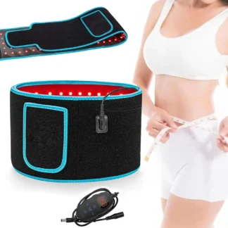 Red ＆Infrared LED Light Therapy Belt 850nm 660nm Back Pain Relief Wrap Burn Fat Wrap Slimming Machine Waist Heat Pad Full Body