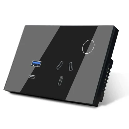 Melery Tuya Wall Socket WIFI Smart Australia Plug USB TYPE-C PD 30W  Argentina Outlet Power Touch Remote by Alexa Google Home - Image 7