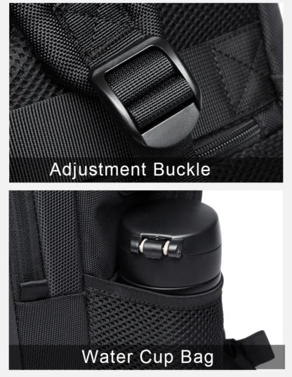 BANGE Travel Waterproof Backpack with USB Charging Port Fit 15.6 Inch Laptop Backpacks for Men and Women, Teenager School Bags - Image 22