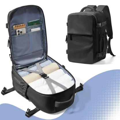 Travel Backpack Cabin Bag 40x30x20 Wizzair Carry-Ons, Aeroplane Men Women 15.6 inch Laptop Backpack, Waterproof Casual Bussiness - Image 8