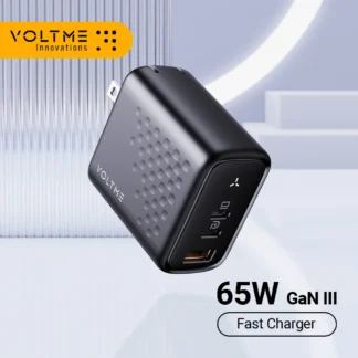 VOLTME 65W GaN III Charger Quick Charge 4.0 3.0 Type C PD USB Charger For IPhone Charger USB C Adapter For Laptop IPhone 15 Pro