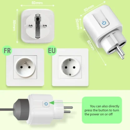 RF Wireless Smart Plug 110V 220V 16A High-power Socket and 86 Wireless Push Button Wall Switch with Battery for Home Appliance - Image 17