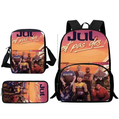 Pcs Set JuL Cest Pas Des Lol Child Backpacks Shoulder Bag Pencil Case Pupil Large Capacity School Bags for Boys Girls Best Gift - Image 9