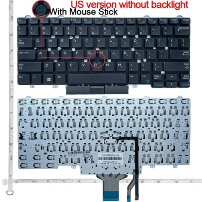 US/RU/UK NEW keyboard For DELL Latitde 3340 7350 3350 5490 E3340 E5450 E7450/E5470 E7250 3150 3160 3165 E7470 Latitude 7490 5480 - Image 5
