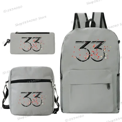 3pcs/Set Backpack for Men Women Clair Obscur Expedition 33 Merch School Bags Game Lovers Gift Backpacks for College Students - Image 11