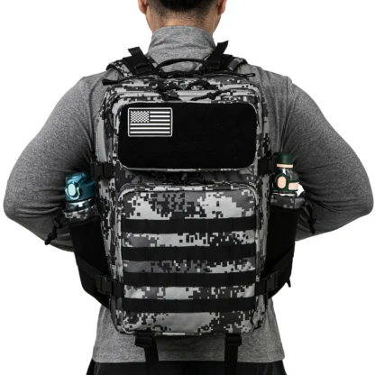45L Tactical Backpack survival Bag Hunting MOLLE Backpack GYM For Men EDC Outdoor Hiking Rucksack Witch Bottle Holder - Image 4