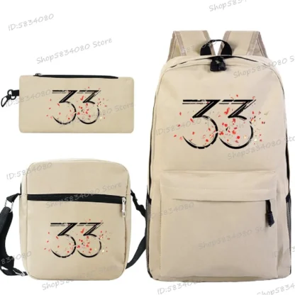 3pcs/Set Backpack for Men Women Clair Obscur Expedition 33 Merch School Bags Game Lovers Gift Backpacks for College Students - Image 10