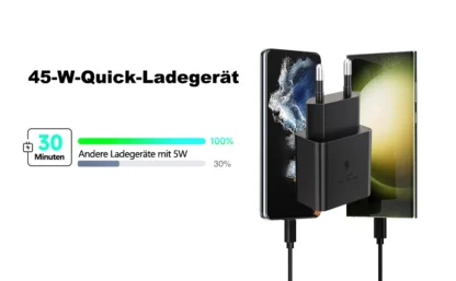 45W USB C Fast Charger, 2-Pack Wall Charger with 2m Type-C Charging Cable for Galaxy S24 S23 S22 S21Ultra/Note 10/20 - Image 7