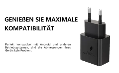 45W USB C Fast Charger, 2-Pack Wall Charger with 2m Type-C Charging Cable for Galaxy S24 S23 S22 S21Ultra/Note 10/20 - Image 8