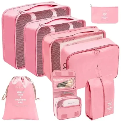 7/8 Pcs Set Travel Organizer Storage Bags Suitcase Packing Cubes Set Cases Portable Luggage Clothes Shoe Tidy Pouch Folding - Image 5