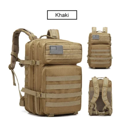 50L Tactical Backpack Men's Travel Large Capacity Rucksacks Men Waterproof Outdoor Sports Multi-functional Bags - Image 30