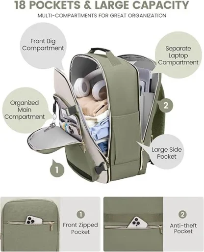 New Simple and Versatile Large Capacity Multi functional Travel Convenient Travel Essential Travel Backpack - Image 18