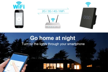 Tuya Smart Life WiFi Wall Touch Button 220V AC Light Switch for Lamp 1 2 3 4 Gang APP Voice Remote Control EU UK Europe Standard - Image 13
