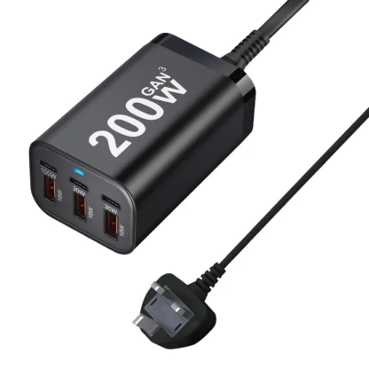 200W 6Ports GaN Quick Charger 4.0 3.0 Type C PD USB Charger Portable QC4.0 3.0 Fast Charger For Samsung Laptop IPhone15 14 13 - Image 10