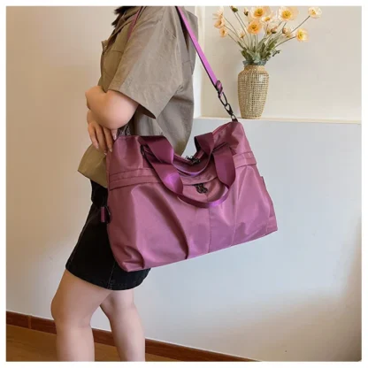 Large Capacity Oxford 2024 High Quality Travel Handbag Zipper Solid Trendy Casual Crossbody Bag Soft Versatile Popular Handbag - Image 39
