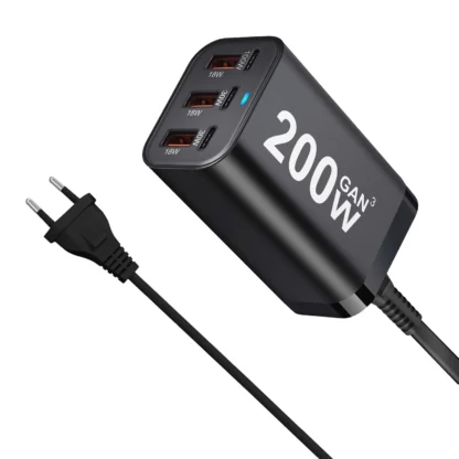 200W 6-Port USB C Fast Charging Fast GaN Charger Power Adapter For iPhone 14/13/12 Series Samsung Galaxy S23/S22/S21 - Image 6