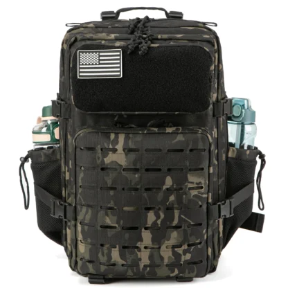 45L Tactical Backpack survival Bag Hunting MOLLE Backpack GYM For Men EDC Outdoor Hiking Rucksack Witch Bottle Holder - Image 11