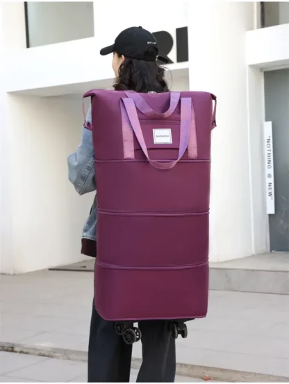Travel bag, backpack large-capacity disassembly universal wheel storage bag, duffel bag portable multi-layer checked  with wheel - Image 36