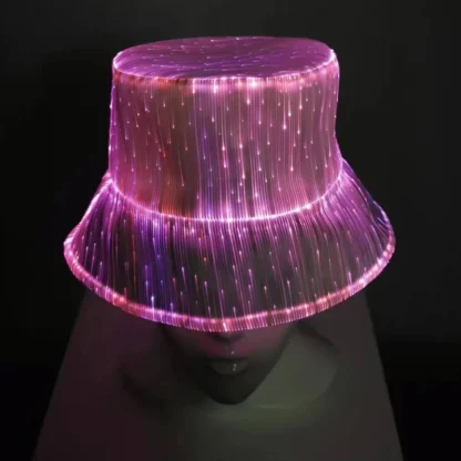 Fashion LED Light Fiber Optic Glowing Baseball Cap Bar Dance Glowing Hip Hop Couples Outdoor Wear Performance Props - Image 31