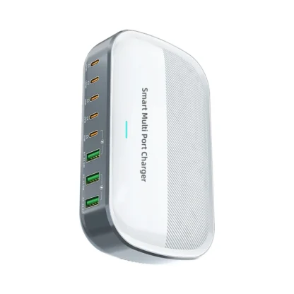 200W Desktop Charging Station FCP AFC Multiple Ports USB Fast Charger For iPhone Samsung Huawei XiAOMI Ipad Macbook PD Charger - Image 6