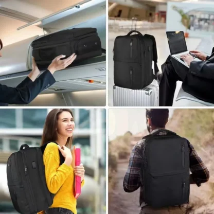 Cross border backpack, men's high-end computer bag, large capacity commuting multifunctional travel new business backpack - Image 6