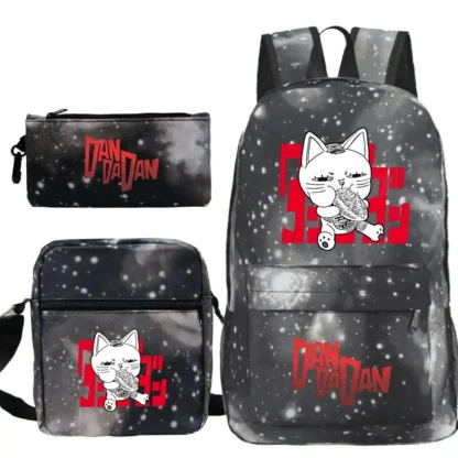 Students Anime Dandadan 3pcs Set Backpacks Outdoor Travel Funny Dandadan Okarun Design Pencil Case School Bags For Boys Girls - Image 18