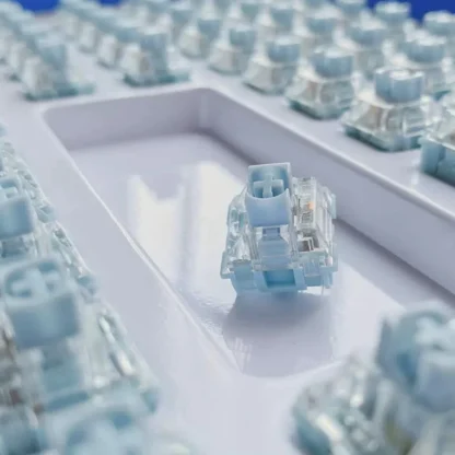 TTC Bluish White Switches With sound HIFI Tactile Switch 42gf 3Pins Custom Mechanical Keyboard Kit Accessories RGB Factory lubed - Image 3