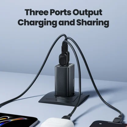 Toocki 65W Gan Charger USB Type C Three Port Fast Charging PD3.0 QC4.0 For iPhone 16 15 Samsung Galaxy23 Huawei - Image 2