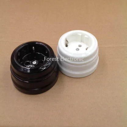 High quality home decoration European ceramic socket wall power supply EU 16A - Image 3
