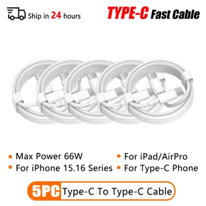 66W Type C PD 30W USB Cable For Apple iPhone 16 15 14 13 11 Pro Max 12 Mini 7 8 Plus XS R Fast Charging USB C Cable Charge Wire - Image 12