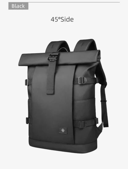 HK Waterproof Roll-Top Backpack for Men Large Capacity Expandable 17 Inch Laptop Bag Leisure Travel Backpack Hiking Camping Bags - Image 27