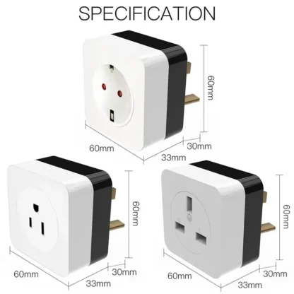 16A WiFi Air Conditioner Wall Plug Socket Outlet Companion IR Remote Controller Smart Life Tuya Work with Alexa Google UK US DE - Image 6