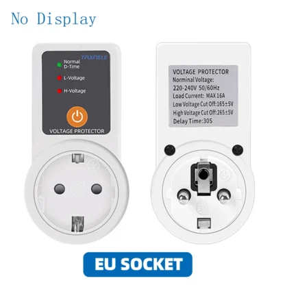 Automatic Voltage Protector Socket AC 220V 16A Adjustable Power Surge Protector Universal/US/EU/UK Plug Voltage Safe Protector - Image 12
