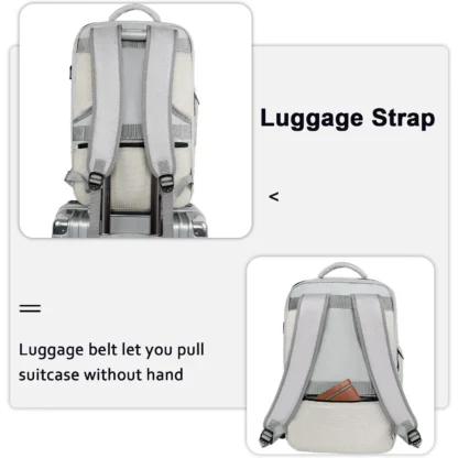 Cross border backpack, men's high-end computer bag, large capacity commuting multifunctional travel new business backpack - Image 18