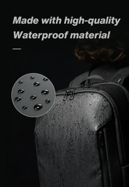 BANGE New Casual Multi-Pockets Big Capacity Daily 15.6inch Laptop Light Waterproof For Business Trip Roomy Men Backpack with YKK - Image 13