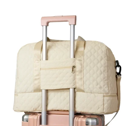 Men's and Women's Travel Bag Set with Makeup Bag - Plain Color Handbag - Essential for Travel - Affordable and Practical - Image 2