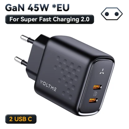 VOLTME Fast Charging USB Type C Charger 45W Dual PD Charger Wall Adapter For iPhone 15 Xiaomi Samsung Cellphones Accessories - Image 7