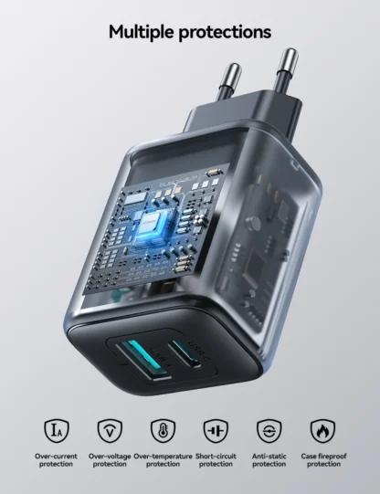 JOYROOM PD 25W USB Charger Type C Fast Charging Adapter USB-A+USC-C Portable Travel Wall Charger For iphone 16 15 14 Samsung - Image 11