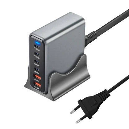 470W 6-Port GaN Desktop Charger 4C2A USB-C PD Fast Charge for Phone 16 15 Xiaomi Samsung S24 S23 Huawei Tablets & Laptops - Image 9