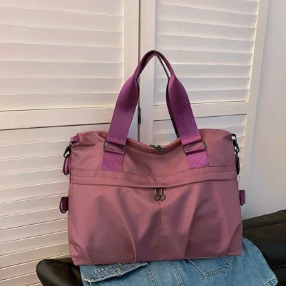 Large Capacity Oxford 2024 High Quality Travel Handbag Zipper Solid Trendy Casual Crossbody Bag Soft Versatile Popular Handbag - Image 3